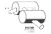 IMASAF 769009 Middle-/End Silencer
